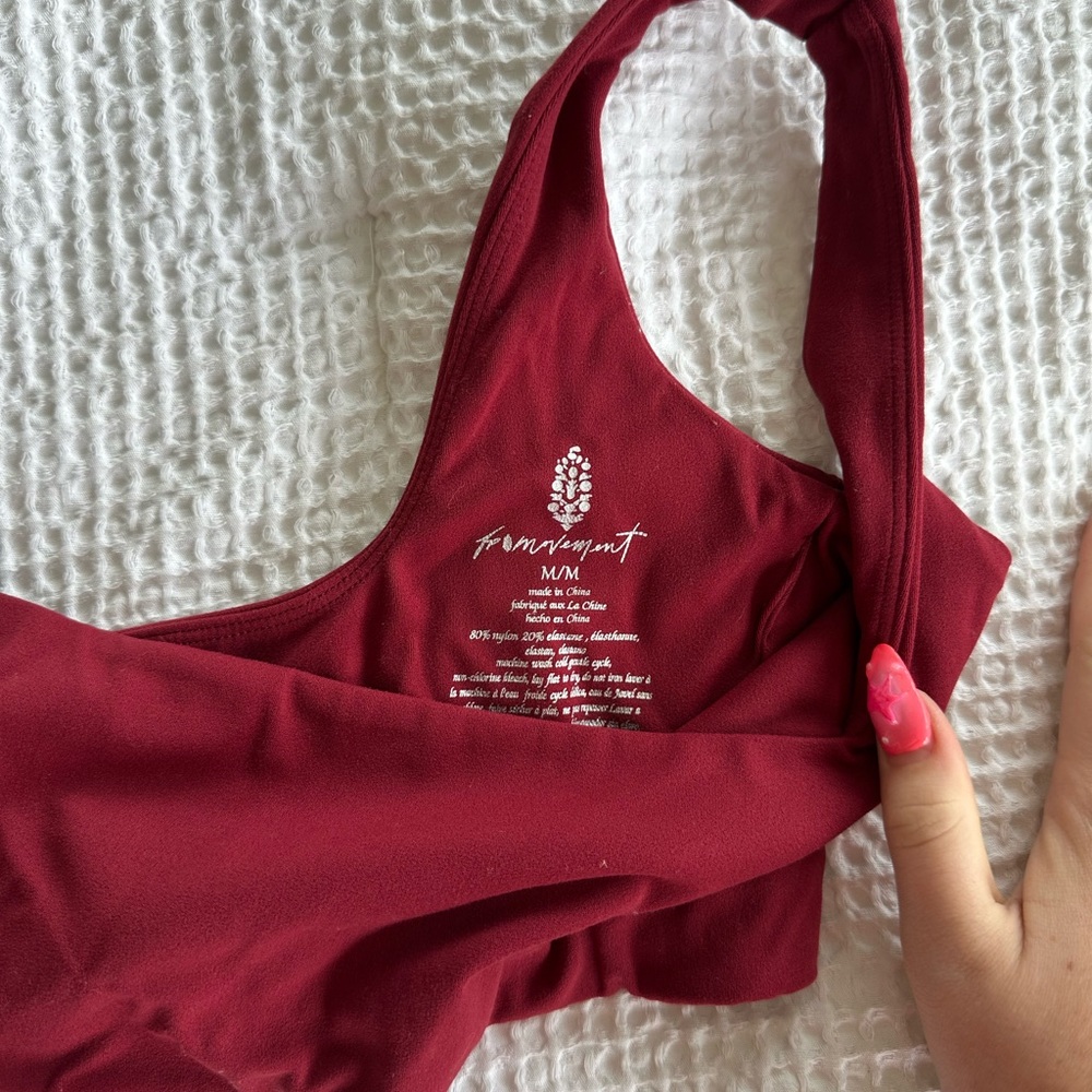 Women's Burgundy bra by Free People